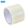 thumbnail image 3 of Uxcell 2.8"x33' Greenhouse Plastic 6 Mil Reinforced Tape Greenhouse Cover Repair Tape PE Film Tape Transparent 3 Roll, 3 of 6