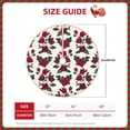 thumbnail image 3 of KLL Rose Flowers Christmas Tree Skirt 48" ,Party Decorations Farmhouse for Christmas Decorations Holiday Party, 3 of 6