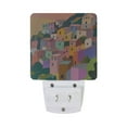 thumbnail image 5 of Yayeee LED Plug in Night Light for The Home with Auto Dusk to Dawn Light Sensors, 2 Pack, Purple Cityscape Painting, 5 of 6
