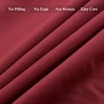 thumbnail image 2 of JML Full Sheet Set - 6 Piece Bed Sheets for Full Size Bed, Extra Soft Brushed Microfiber Full Size Sheets, Hotel Luxury 14" Deep Pocket Burgundy Sheets, 2 of 5