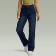 thumbnail image 6 of HKYNLAG Women Baggy Wide Leg Jeans High Waist Boyfriend Jeans Straight Leg Loose Trousers Y2k Streetwear Pants for Women Dark Blue XL, 6 of 6