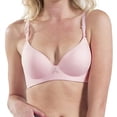 thumbnail image 4 of Bras for Women, Wirefree Bra, Padded Everyday Contour Bras Pink 32B, 4 of 7
