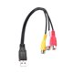 thumbnail image 5 of 1Pc Usb Male Plug To 3 Rca Female Adapter Audio Converter Video Av A/V Cable Usb To Rca Cable For H, 5 of 5