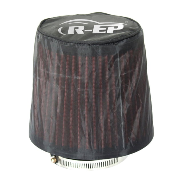 Fawoonu Car Intake Winter Mushroom Head Dust-proof Cover & Air Filter Protector Set XH-UN069 Small Size - Black Polyester Fibre Material, Dust, Water & Oil Resistant, Elastic Band Design, Easy
