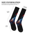 thumbnail image 2 of Lsque Colorful Betta Fish Pattern Sport Compression Socks for Men & Women 15-20 mmHg Knee High Nurse Pregnant Running Medical and Travel Athletic, 2 of 6