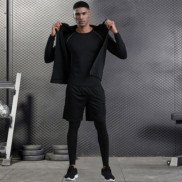 Gym Wear - Men Gym Clothes Man Compression .