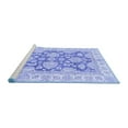 thumbnail image 2 of Ahgly Company Machine Washable Indoor Rectangle Oriental Blue Traditional Area Rugs, 8' x 12', 2 of 4