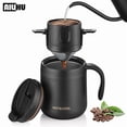 thumbnail image 2 of 304 Stainless Steel Portable Coffee Filter Drip Coffee Tea Holder Reusable Mug Coffee Dripper Tea Cup Set Coffee Pot Coffeeware, 2 of 9