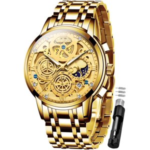 OLEVS Men's Chronograph Luxury Watch Stainless Steel