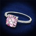 thumbnail image 1 of Women Rhodium 925 Sterling Silver Ring with Cubic in Rose - Size 7, 1 of 1
