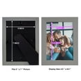 thumbnail image 6 of Grooved 5 in. x 7 in. Grey Picture Frame Set (Set of 4), 6 of 6