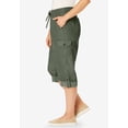 thumbnail image 3 of Woman Within Plus Size Convertible Length Cargo Capri/Bermuda, 3 of 6
