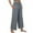 Dark Gray, variant on Women's Summer Casual Flowing Wide Leg Ankle Pants, Lightweight and Comfortable for Stylish Wear, Loose Fit with Airy Fabric,Black 2XL