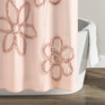 thumbnail image 6 of Ruffle Flower Shower Curtain White 72" x 72", 6 of 10
