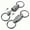 Matte 1 Pack, variant on Titanium Quick Release Swivel Keychain, Pull Apart Detachable Keychain Heavy Duty Car Key Holder with Key Rings