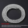 thumbnail image 3 of Hip Hop Punk Luxury Rhinestone Letters Pendant  Necklace for Women Men Iced Out Cuban Chain Fashion  Sweater Chain  Tennis Chain Clavicle Chains Creative Gifts, 3 of 4