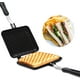 thumbnail image 1 of 1 sandwichera caliente, parrilla antiadherente de doble cara, sartén, compacta y fácil de limpiar, parrilla eléctrica de aleación de aluminio para huevos, jamón, bistec., 1 of 4