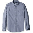 thumbnail image 2 of Nautica mens Classic Fit Stretch Solid Long Sleeve Button Down Shirt, Indigo, Large US, 2 of 3