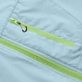 thumbnail image 4 of UPF 50+ Sun Protection Jacket for Men Hooded Long Sleeve Zipper Lightweight Quick Dry Windbreaker Athletic Shirts with Pockets Blue L, 4 of 9