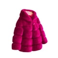 thumbnail image 4 of AUNVITO Girls Winter Hooded Faux Fur Coat Thickened Fleece-Lined Warm Casual Outerwear 2-13Y, 4 of 4