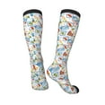 thumbnail image 4 of Balery Stamp Printed Novelty Socks Men's Women's Crew Socks Sports Socks Knee High Socks Cotton Socks Quirky and Cool Socks, 4 of 9