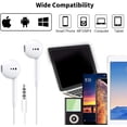 thumbnail image 6 of 2 Packs Wired Headphones Earbuds with Microphone,in-Ear Earphones Volume Contro Headphones with Mic Compatible with 3.5mm Jack Devices, 6 of 6