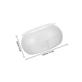 thumbnail image 2 of OULII 1Set Bead Bowl for Beadworking White Plastic Bead Storage Tool for Crafters, 2 of 8
