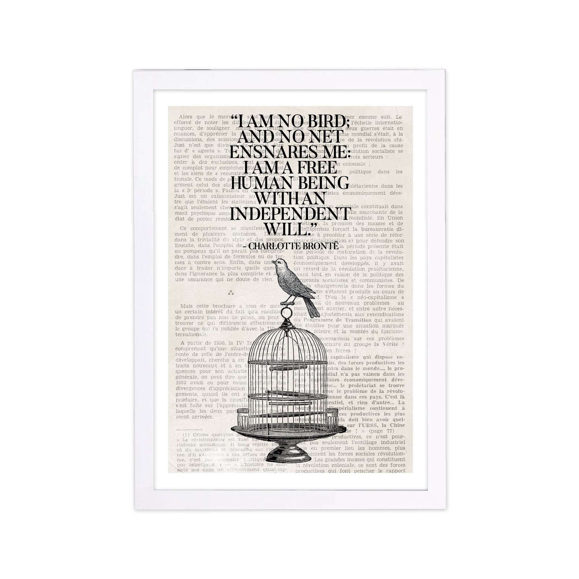 Wynwood Studio Typography and Quotes Framed Wall Art Prints 'A Free