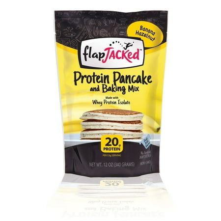 Flapjacked Protein Pancake Mix, Banana Hazelnut, 12 Oz
