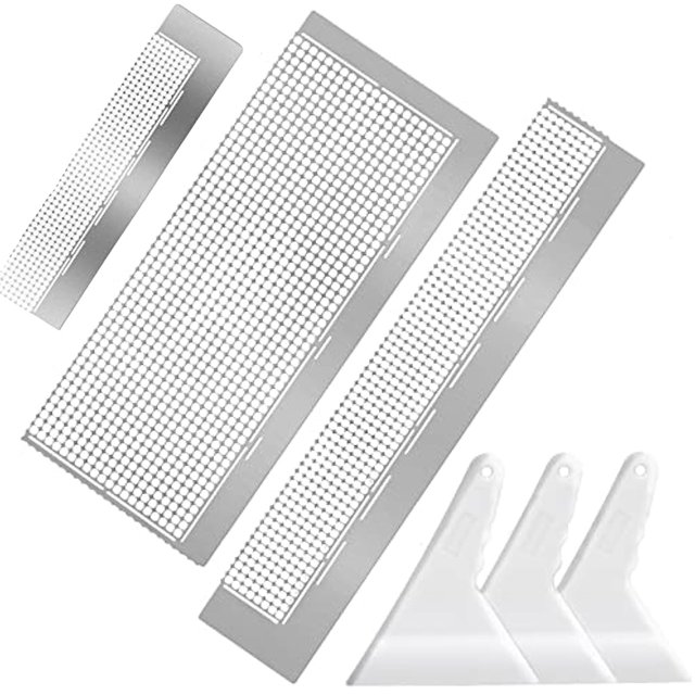 Mesh Round Dot Drill Alingment Art Tool 3 PPCS Pintura Diamantes Con Herramientas Correctores (400 800 1020 Redes en Blanco)