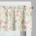 thumbnail image 5 of Ambesonne Butterfly Valance & Curtain, Wildflowers Winged Animal, 55"x36", Pale Khaki Persian Orange, 5 of 7