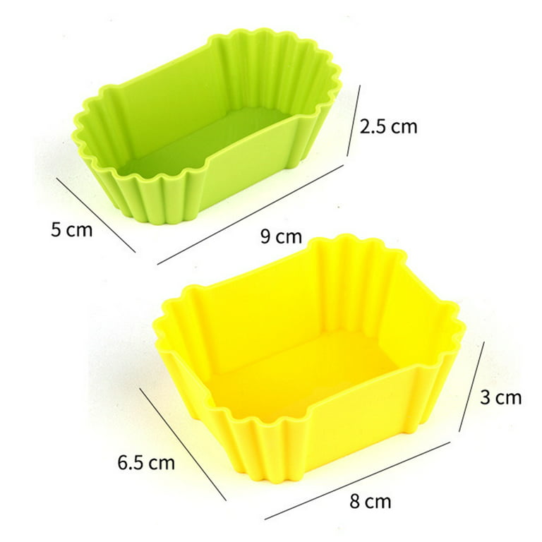 Bobasndm Silicone Cupcake Liners,3Pcs Reusable Baking Cups, 2