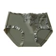 thumbnail image 2 of Gibobby Calzoncillos para mujer Pantalones cortos de ropa interior de seda de hielo cómodos para mujer Ropa interior sexy de cintura media para mujer(Verde,XL), 2 of 5
