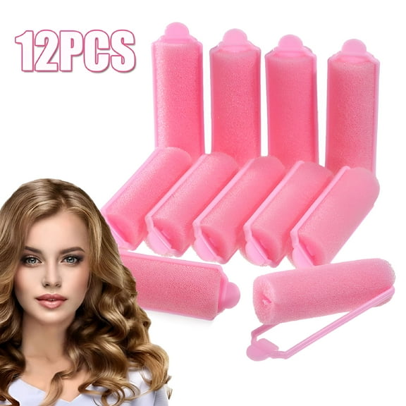 VANIDO Sponge Hair Rollers 40 mm Soft Foam Hair Styling Curlers Large Size Hairdressing Curlers for Women and Kids