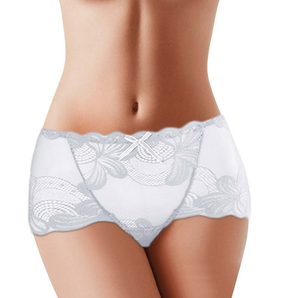 B91xZ Women's Brief Underwear Solid Soft Stretchy Briefs,M White