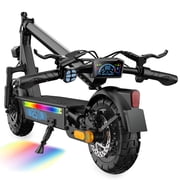 Electric Scooter for Adults, 1200W Peak Motor, 30-Mile Range, 31 Mph Fast Speed, 48V 15AH Battery, Dual Disc Brake, 10" Off-Road Foldable e Scooter for Teens
