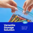 thumbnail image 4 of Freezer Gallon Bags - Resealable Plastic Freezer Containers - Reusable Double Zipper Pouches for Food Storage, Meat, Fresh Vegetables, Fruit - Microwave-Safe, Zero BPA - 4 Boxes, 200 Count, 4 of 11