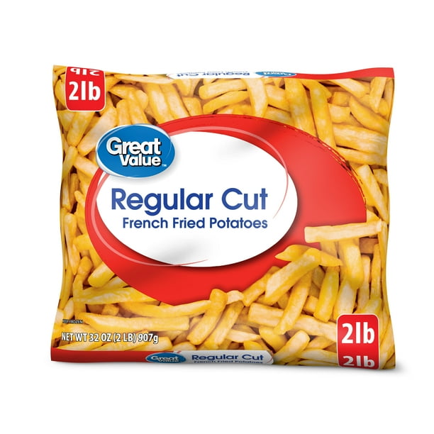 Great Value Regular Cut French Fried Potatoes, 32 oz (Frozen)
