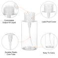 thumbnail image 4 of Uxcell 3 Pcs Nail Polish Remover Bottle 10.14oz Alcohol Push Down Pump Dispenser Clear, 4 of 6