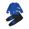thumbnail image 1 of Fortune Boy Clothes Long Sleeve Dinosaur Pullover Pants Sweatsuit Fall Outfits, 1 of 7