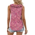 thumbnail image 4 of KISSMODA Womens Summer Tank Tops Casual Sleeveless Solid Printed Tunic Top Loose Fit V Neck Shirts, 4 of 4