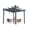 Blue, variant on Bingirl 10X10 Retractable Canopy Pergola with Wood - Grain Aluminum Frame for Backyard, Deck, Porch & Patio