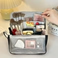 thumbnail image 4 of LKJYER Makeup Bag, Parallel Traveler Make-up Bags Fold Down Oxford Cloth Standing Makeup Bags Standing Makeup Bag with Slots Portable, Waterproof, 4 of 6
