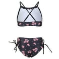 thumbnail image 6 of Summer Savings Clearance! Edvintorg 8-14Years Teenage Girls Swimsuits 2024 Two Pieces Girls Swimwear Fashion Cute Flowers Print Ruffles Sleeveless Bikini Set Children's Swimsuit For Girls, 6 of 7
