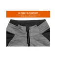 thumbnail image 5 of Little Donkey Andy Men's Ultra Soft Warm Fleece Hybrid Jacket, Lightweight Thermal Running Coat for Golf Hiking Grey Heather XXL, 5 of 7