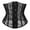 Black, variant on Mesh Underbust Corset Waist Trainer for Women – Steel Boned Shapewear Waist Cincher Body Shaper for Waist Training & Curve Definition White S