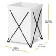 thumbnail image 4 of Whitmor Folding Laundry Hamper - White, 4 of 4