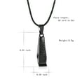 thumbnail image 2 of Personalize Stainless Steel Razor Urn Pendant Necklace for Cremation Ashes of Loved One Memorial Jewelry, 2 of 7