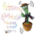 thumbnail image 1 of Cactus Bailarin, Cactus Parlante Que Habla y Repite lo Que Dices, Cactus con 120 Canciones, Juguete con Sonido, Peluche para Niños y Niñas Divertido y Educativo, 1 of 5