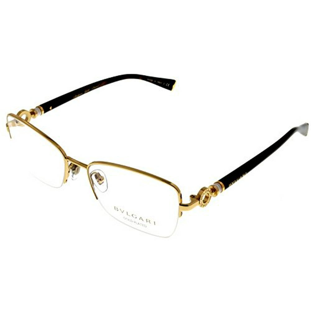 Bvlgari Legemme Gold Plated Prescription Eyeglasses Frame Women Semi